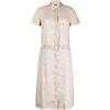 CHANEL Pre-Owned - Chemisier con stampa Cambon Pre-owned 1999 - Donna - ramiè - 42 - Marrone