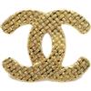 CHANEL Pre-Owned - Spilla incisa CC Pre-owned anni '80-'90 - Donna - placcatura in oro - Taglia unica