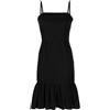 Prada Pre-Owned - Abito con ruches - Donna - viscosa/seta - 38 - Nero