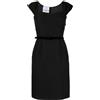 Prada Pre-Owned - Abito con cintura - Donna - lana/seta/seta - 40 - Nero