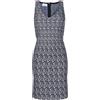 Prada Pre-Owned - Abito con stampa astratta - Donna - poliammide/viscosa/elastam/cotone - 40 - Blu