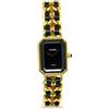 CHANEL Pre-Owned - Orologio Première XL 26mm Pre-owned 1987 - Donna - placcatura in oro/pelle - Taglia unica - Nero