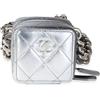 CHANEL Pre-Owned - Borsa a spalla Coco Punk Cube 2022 - Donna - pelle di agnello - Taglia unica - Argento