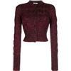 Prada Pre-Owned - Cardigan crop - Donna - lana - 38 - Rosso