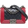 CHANEL Pre-Owned - Borsa a spalla Boy Chanel piccola anni '13-'14 - Donna - pelle di vitello - Taglia unica - Nero