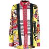 Versace Pre-Owned - Camicia con stampa grafica anni '90-2000 - Donna - cotone - M - Multicolore