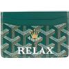 Goyard Pre-Owned - Portacarte Saint Sulpice - Donna - tela/pelle - Taglia unica - Verde