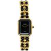 CHANEL Pre-Owned - Orologio Première 20mm 1987 - Donna - placcatura in oro/pelle - Taglia unica - Nero