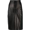Jean Paul Gaultier Pre-Owned - Gonna a matita 1987 - Donna - poliammide/spandex/elastam/pelle di vitello - 42 - Nero