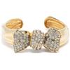 Givenchy Pre-Owned - Bracciale rigido con strass anni '90 - Donna - metallo placcato in oro/vetro - Taglia unica