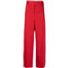 Bottega Veneta Pre-Owned - Pantaloni a gamba ampia - Uomo - cotone/lana - 48 - Rosso