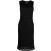 John Galliano Pre-Owned - Abito midi smanicato lamé Pre-owned 1990 - Donna - viscosa/poliestere - M - Nero