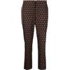 Prada Pre-Owned - Pantaloni crop con stampa - Donna - nylon/lana vergine/elastam - 44 - Multicolore