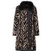 Lanvin Pre-Owned - Cappotto in finta pelliccia con stampa - Donna - modacrilica/poliammide/poliestere - 34 - Nero