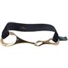 Gucci Pre-Owned - Cintura con morsetto - Donna - pelle/metallo placcato in oro - 75 - Nero