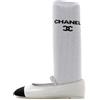 CHANEL Pre-Owned - Ballerine in pelle - Donna - pelle di agnello/pelle di vitello/pelle di vitello - 38.5 - Bianco