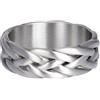iXXXi Men Anello Tesla Argento antico | 20mm, Acciaio inossidabile, Nessuna pietra preziosa