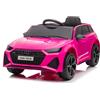 Mondial Toys Auto Elettrica Macchina per Bambini 12V Audi RS 6 con Sedile Pelle e Telecomando