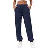 Tuopuda Pantaloni Jogging Donna in Cotone Larghi Pantaloni Baby Jogger Lunghi Sweatpants Elasticizzato Pantalone Sport Allenamento Fascia Elastica, Bianca, M