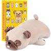 Blenori Peluche da carlino, 20 pollici, 3 libbre di peluche super grande, bulldog francese, giocattolo di peluche per bambini, cuscino per il corpo umano