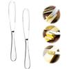 KAIAIWLUO Coltello da Burro,2 Pezzi Coltello da Formaggio Multifunzione Taglia Burro con Bordo Seghettato Spatola in Acciaio Inox per Burro per Salse Formaggi Burro Panna