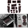 CDEFG Compatibile con Ford Focus ST-Line 2022 2023 2024 Facelift, Tappetino Antiscivolo Antipolvere Antigraffio Tappetini in Gomma Portabicchieri per Interni Auto Focus ST Line Accessori (Rosso)