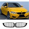 Hengjiayao Griglia per BMW 4er F32 F33 F36 (2014-2019) F82 M4 F80 M3 | (2015-2019) Grill Nero Griglia Del Paraurti Anteriore adatta per tuning