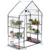 Bramble Serra Portatile da Esterno con Scelta tra 6 o 8 Ripiani - Ideale per Piante e Fiori in Tutti Stagioni. Con Telo Trasparente, Impermeabile e Resistente, 143x73x195cm