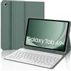 JADEMALL Custodia Tastiera per Samsung Tab A9 Plus 11, Italiana QWERTY Layout Tastiera Bluetooth con Portapenne per Galaxy Tab A9 Plus SM-X210/X215/X216/X218, Verde scuro