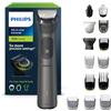 PHILIPS Rifinitore All-in-One Philips serie 7000, Multigroom 15 in 1 per viso, testa e corpo, 26 impostazioni di lunghezza (0,5-20 mm). Un unico strumento, massima precisione (modello MG7950/15)