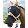 Harrison Howard CareMaster Produttore di mosca del cavallo proluminabile Pro maschera lunga con le orecchie Protezione UV per il cavallo-Light Champagne
