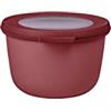 Mepal - Multi Bowl Cirqula Round - Contenitori Plastica con Coperchio - Adatto come contenitore ermetico per Frigo, microonde, Congelatore e piatti da portata - Ciotole Cucina - 500 ml - Vivid mauve