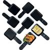 HengBO Padella per Raclettes Rivestimento Antiaderente Mini Piatti Piastra da Raclette Acciaio Inossidabile, 18 x 8,5 x 0,5cm, 8 Pezzi