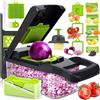 Etievort Mandolina per Verdure, Taglia Verdure Multifunzione, 16 in 1 Tagliaverdure Manuale, Affetta Verdure Manuale, Taglia Verdure Cubetti con 7 Lame Diverse Per Aglio, Cavolo, Carote, Patate, Pomodori
