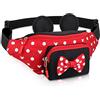 Dksyee Fashion_Fanny_Pack_009, Bagaglio a Mano Donna, Rosso, Large(12.5x6 inch)