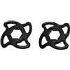 ACCOSSATO Coppia di ghiere di regolazione precarico Accossato nere con esagono interno da 17 mm per Yamaha Yzf-R6 dal 2006 al 2007 (CC 600)