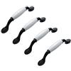 ANSIEDIO 4 pezzi Maniglie per Mobile in Lega di Alluminio Ceramica, Maniglie per Mobili Maniglia in Ceramica Stile Europeo per Ante di Armadi, Cassetti, 96mm