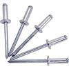 Marcopol Confezione da 100 rivetti ciechi 4,8 x 14 mm, testa a cupola tipo aperto, DIN 7337, rivetti in alluminio e mandrino in acciaio, rivetti pop (100, 4,8 x 14 mm)