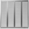 Repa Market Griglia di ventilazione zincata 400 mm x 400 mm con schermo a maglie - Copertura di sfiato interna ed esterna - Applicazioni di riscaldamento, raffreddamento e ventilazione