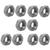 uxcell Sourcingmap® 10PCS M14 x 1.5 mm passo metrico filettatura fine in acciaio al carbonio mano sinistra dado esagonale