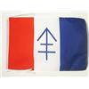 AZ FLAG Bandiera Libera Repubblica del Vercors 45x30cm - BANDIERINA Francia Libera 30 x 45 cm cordicelle