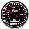 ETOPARS Auto Turbo Boost Manometro 2 Pollici 52mm Turbo Boost Misuratore | Universale Bar Boost Puntatore Indicatore Calibro Bianco Luce Boost Pressione Strumenti Lente Tinta Fumo