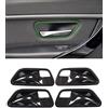 YIWANG In Fibra di Carbonio Stile ABS Interno Maniglia Della Porta Ciotola Copertura Trim 4 pz Per 3 4 Serie f30 f32 f35 316i 318i 320li 2013-2019 Accessori Auto