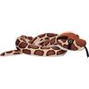Wild Republic Snakes Eco Pitone Birmano, Peluche, 137 cm, Giocattolo di Peluche, Riempimento con Bottiglie d'Acqua Riciclate Filate, Ecologico