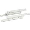HSI Cassetto passanti estrazione completa carico 40 kg bianco L = 250/A = 260 mm 1 filo