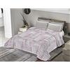 BANZAII TEXTILE INNOVATOR ONLINE Banzaii Trapuntino Mezza Stagione, Copriletto Primaverile Estivo, Trapuntato Imbottito Una Piazza e Mezza 220x260 cm Giorgia Rosa Made in Italy