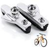 Agatige Pastiglie Freno per Bicicletta V-Brake, 2 Pezzi Pattini Blocco Freno Bicicletta Kit di Sostituzione Freni per MTB, Bici da Strada, Montagna, BMX(Argento)