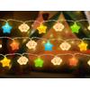Kellegour Catena Luminosa a Batteria Bambini,3M,20 LED,Luce Notturna per Bambini,Catena Luminosa a Forma di Stella di Nuvole,Luci Decorative per Camera da Letto,Corridoio,Ghirlande,Matrimoni,Natalizia