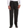 Haggar Men's Work To Weekend Khakis Hidden Expandable Waist No Iron Pleat Front Pant,Bark,36x32