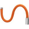 Nuziku Prolunga per rubinetto da 50 cm, prolunga rubinetto cucina universale con piegatura a 360°, tubo di prolunga regolabile in schiuma, in acciaio inox+prolunga per rubinetto in silicone